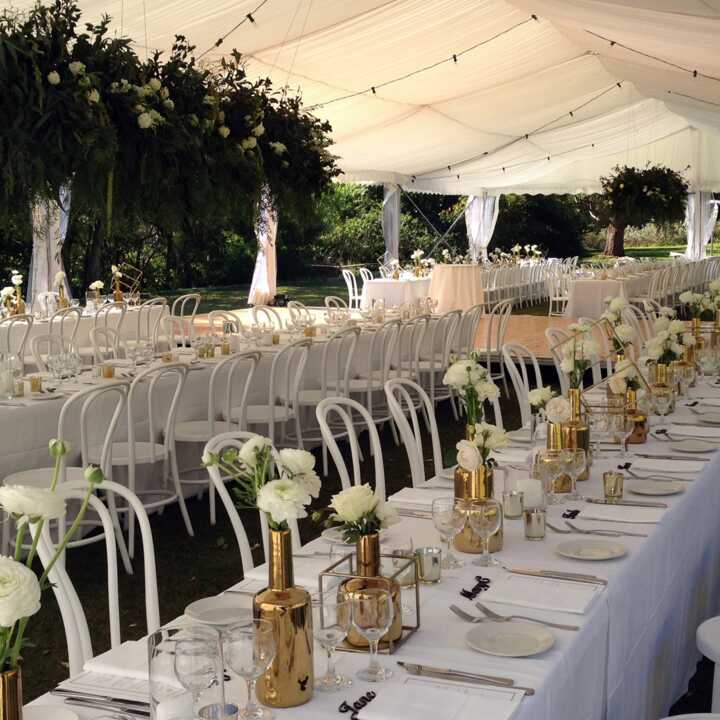 wedding reception marquee hire by event marquees | © Event Marquees