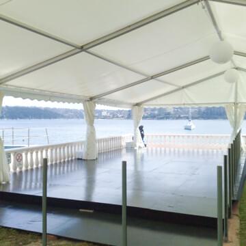 pool cover for hire by event marquees | © event marquees