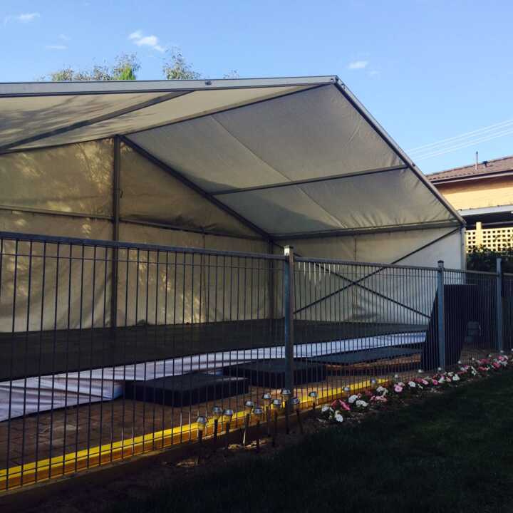 pool cover for hire by event marquees | © event marquees
