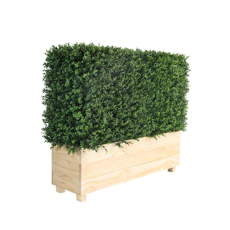 Artificial Hedge for sale with Natural Planter Box by Event Marquees | © Event Marquees