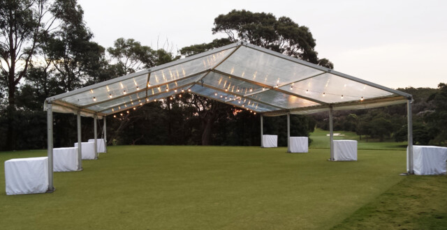 10m x 15m clear marquee hire by event marquees | © event marquees