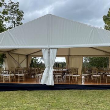 White Marquee Hire by Event Marquees | © Event Marquees