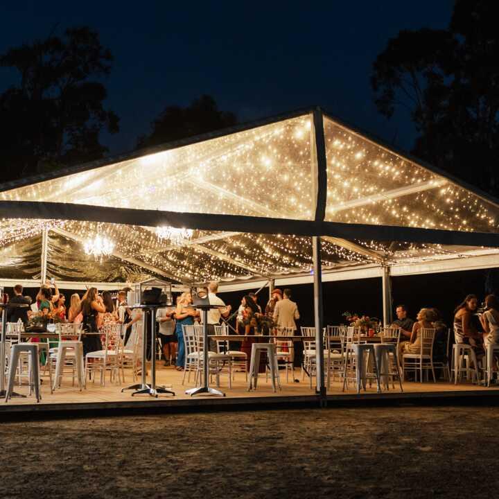 Clear Wedding Marquee Hire by Event Marquees | © Event Marquees