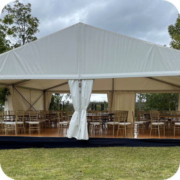 White Marquee Hire by Event Marquees | © Event Marquees