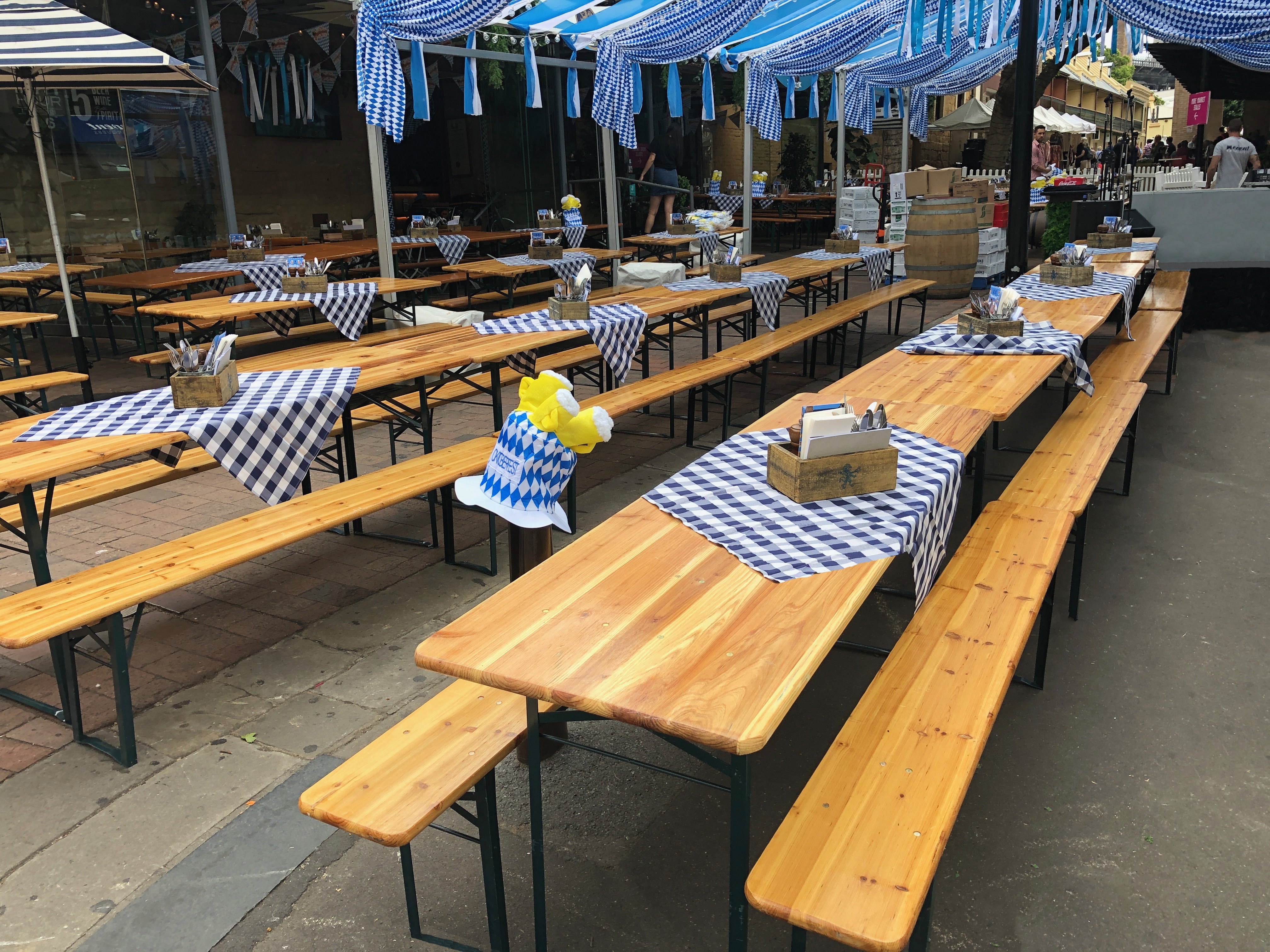 Beer Table Set Hire by Event Marquees | © Event Marquees Beer Table Set Hire by Event Marquees | © Event Marquees