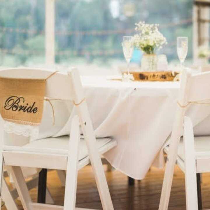 White Folding Chairs by Event Marquees | © Event Marquees