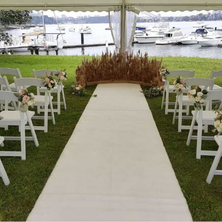 White Foldable Chair Hire by Event Marquees | © Event Marquees