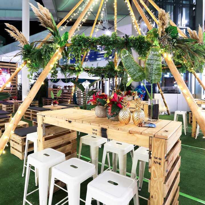 Pallet Furniture Hire by Event Marquees | © Event Marquees