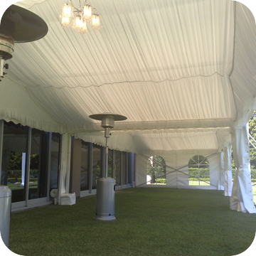 heater hire by event marquees | © event marquees