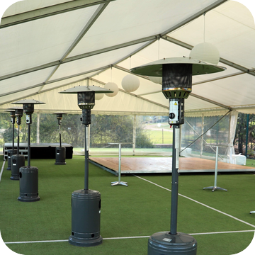 Heater Hire by Event Marquees | © Event Marquees