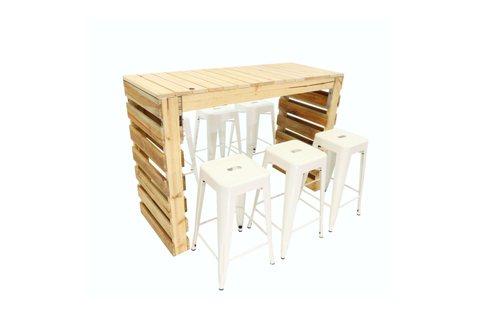Pallet High Table Hire by Event Marquees | © Event Marquees
