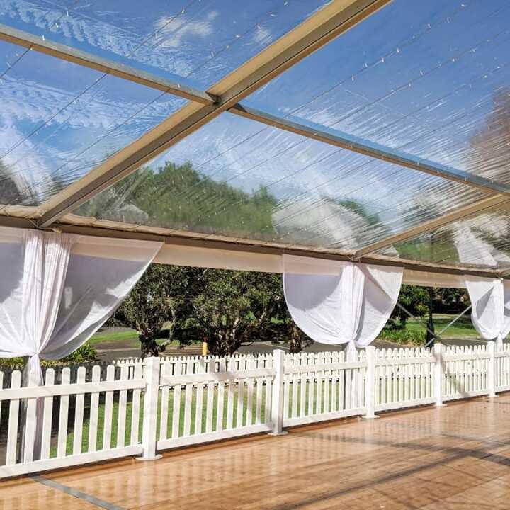 Clear Wedding Marquee Hire by Event Marquees | © Event Marquees