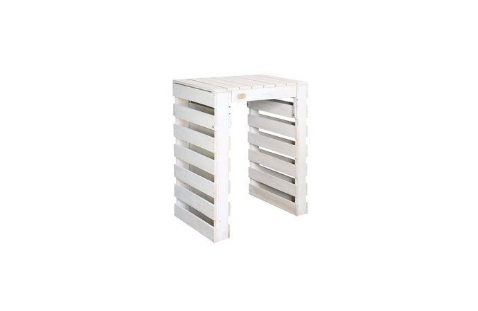 white wash pallet cocktail table hire by Event Marquees | © Event Marquees