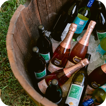 Wine Barrel Furniture Hire by Event Marquees | © Event Marquees
