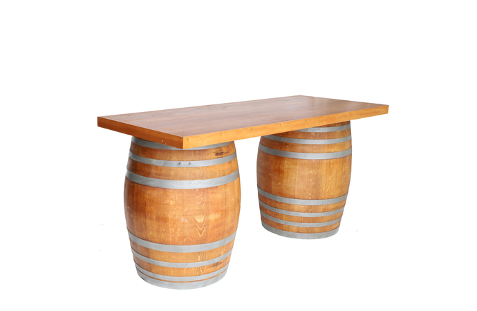 wine barrel bar hire | © Event Marquees