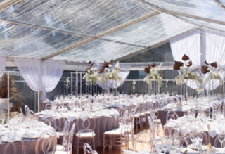 Clear Wedding Marquee by Event Marquees | © Event Marquees