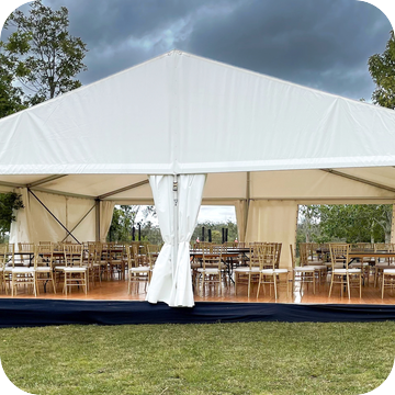 White Marquee Hire by Event Marquees | © Event Marquees