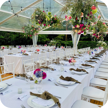Wedding Accessories hire by Event Marquees | © Event Marquees