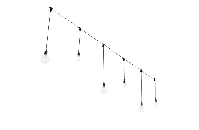 Black Festoon Lights for Hire by Event Marquees | © Event Marquees