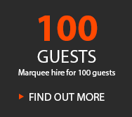100 GUESTS MARQUEE HIRE FOR 100 GUESTS