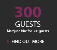 300 GUESTS MARQUEE HIRE FOR 300 GUESTS