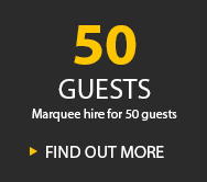 50 GUESTS MARQUEE HIRE FOR 50 GUESTS
