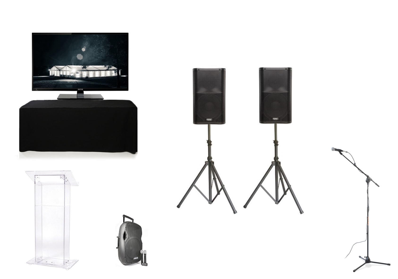 AV System for Hire by Event Marquees | © Event Marquees AV System for Hire by Event Marquees | © Event Marquees