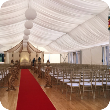 wedding ceremony marquee by event marquees | © event marquees