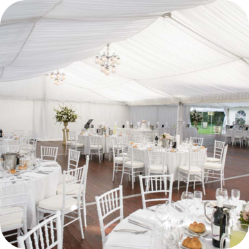 wedding marquee by event marquees | © event marquees