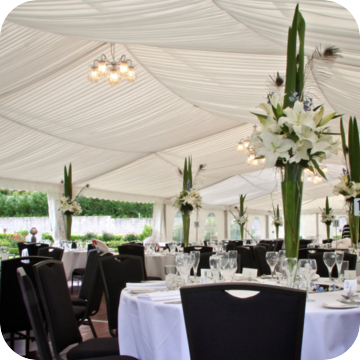 reception marquee hire by event marquees | © event marquees