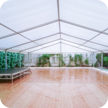 Marquee on a Tennis Court Hire Central Coast by Event Marquees | © Event Marquees