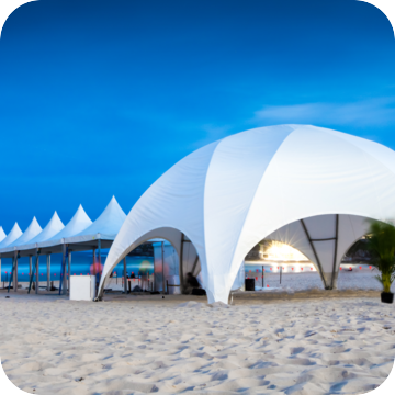 dome marquee hire by event marquees | © event marquees