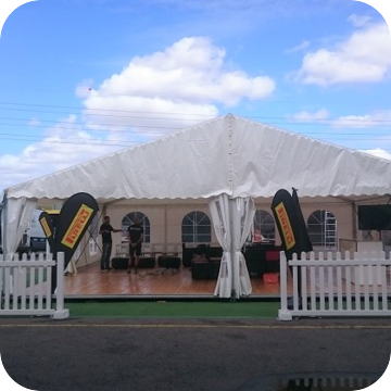 picket fence hire by event marquees | © event marquees