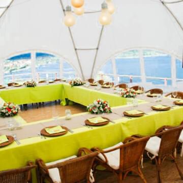 wedding table hire by event marquees | © event marquees