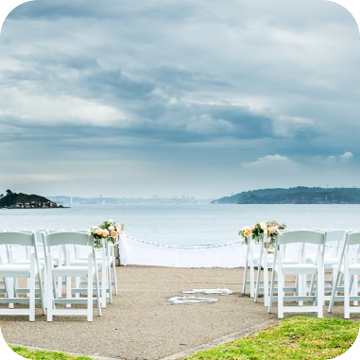 white folding chair hire by event marquees | © event marquees | © event marquees