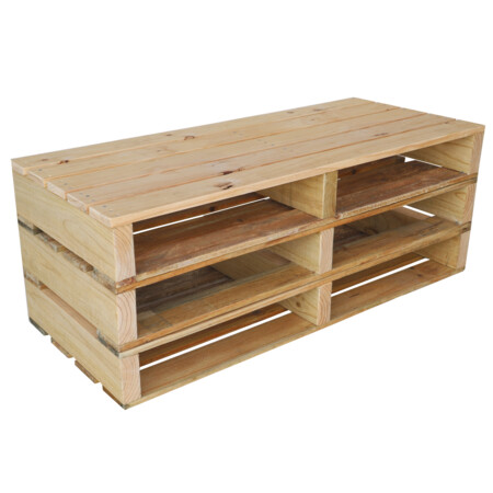 Pallet Bench Seat for Hire by Event Marquees | © Event Marquees