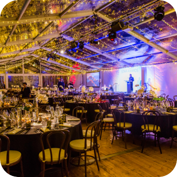 Marquee Lighting for Hire by Event Marquees | © Event Marquees