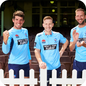 Cricket Team Photo with picket fence hire by Event Marquees | © Event Marquees