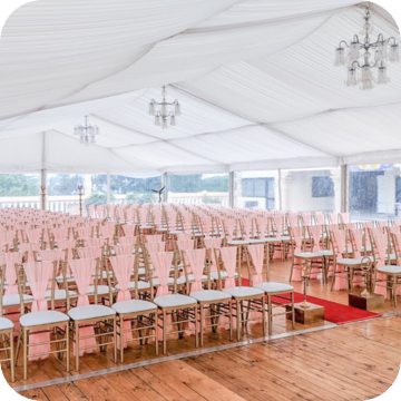 Marquee Hire with accessories by Event Marquees | © Event Marquees