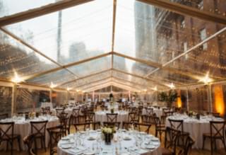 Clear Wedding Marquee by Event Marquees | © Event Marquees