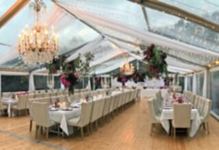 Clear Wedding Marquee by Event Marquees | © Event Marquees