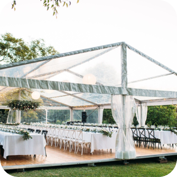 Clear Marquee Hire by Event Marquees | © Event Marquees