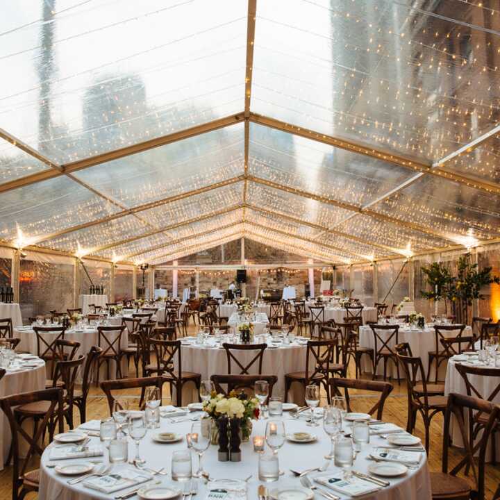 Clear Wedding Marquee Hire by Event Marquees | © Event Marquees