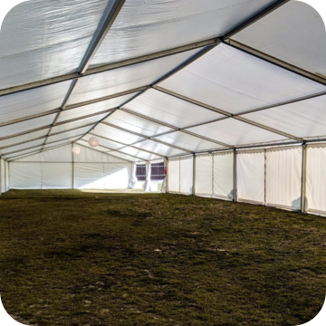 Temporary Warehouse Structure Hire by Event Marquees | © Event Marquees