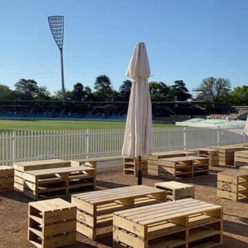 Pallet Furniture Hire by Event Marquees | © Event Marquees | © Event Marquees