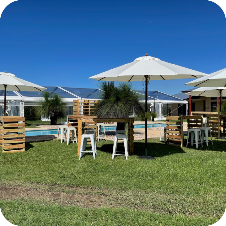 Pallet Furniture for HIRE pallet tables & bars