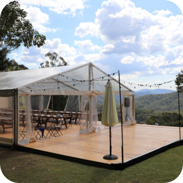 Farm Table Hire by Event Marquees | © Event Marquees