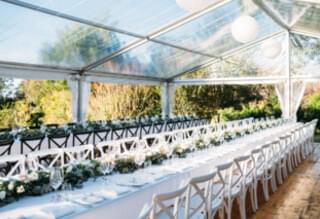 Clear Wedding Marquee by Event Marquees | © Event Marquees