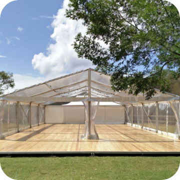 Clear Marquee Hire by Event Marquees | © Event Marquees