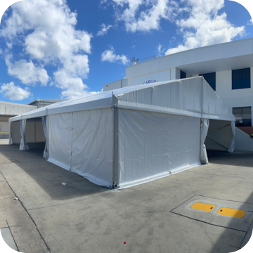 Temporary Warehouse Structures by Event Marquees | © Event Marquees Temporary Warehouse Structures by Event Marquees | © Event Marquees